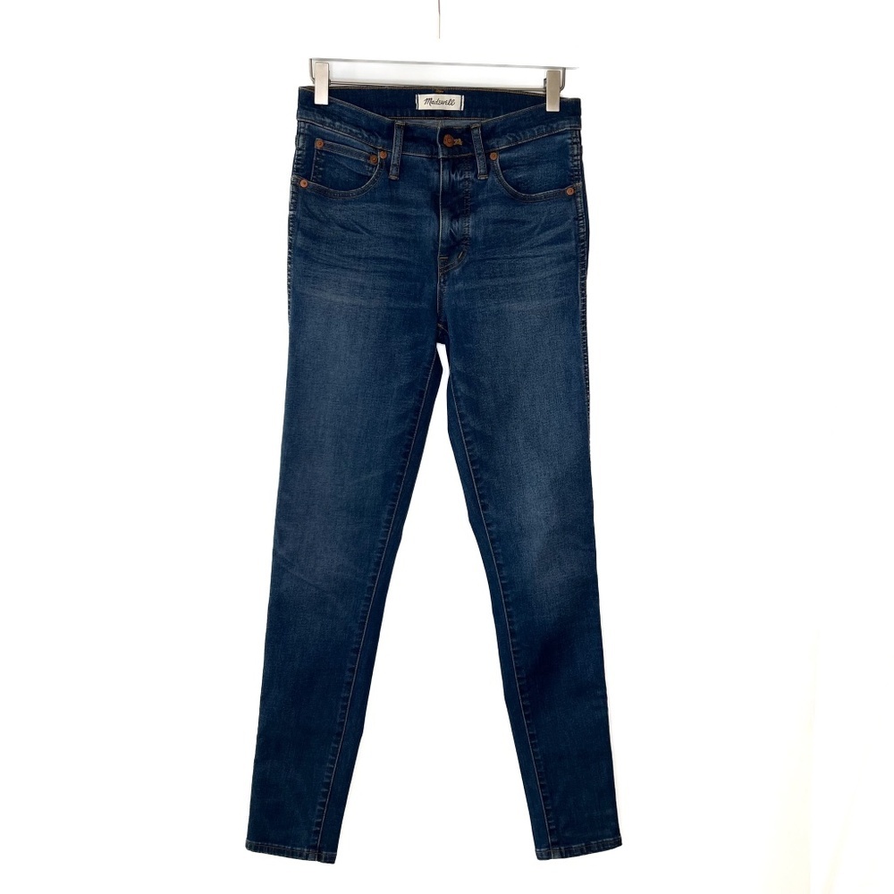 Madewell High-Rise Skinny Jeans - Dark Indigo Blue